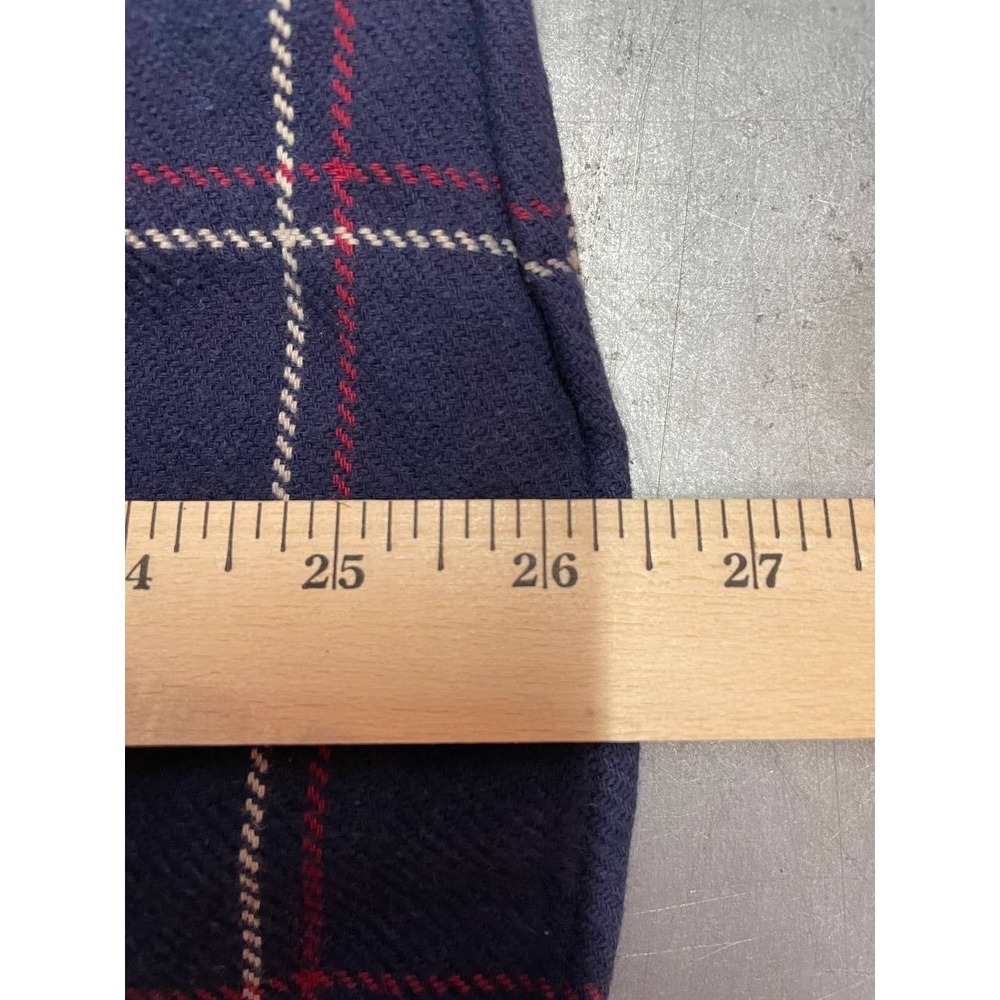 Taylor Stitch Flannel Button Up Shirt Mens 38 Blue Plaid Casual Long Sleeve - Picture 8 of 8